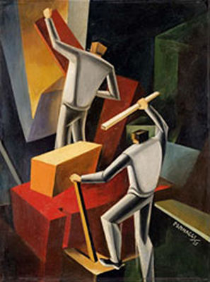 Ivo Pannaggi : I costruttori, 1925