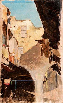 Ettore Cercone : Cortile