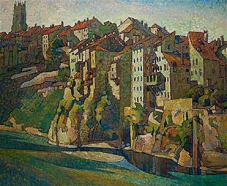 Louis Joseph Vonlanthen : Vue de Fribourg