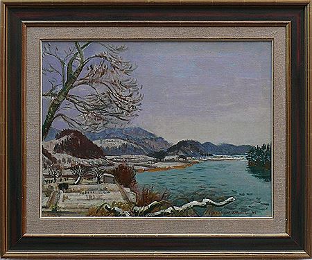 Jean Paul Schmitz : 'Rheinlandschaft bei Säckingen'