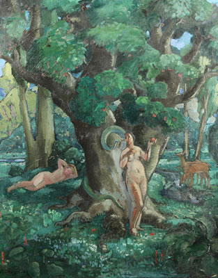 Pavel Semyonovich Naumov : 'Eve and the Serpent'