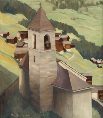 Joseph Gautschi : Kirche in Chondolin (Wallis)