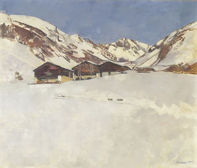 Eugen Maurer : Alp im Winter