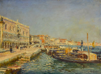 Julian Gustave Gagliardini : Palais des Doges à Venise