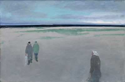 Hans Potthof : Figuren am Strand