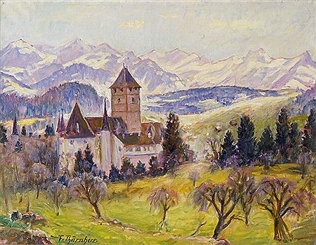 Ferdinand Thurnherr : Blick auf Spiez