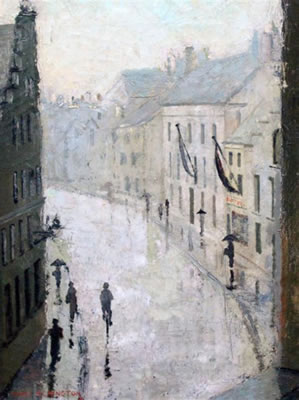 Mary Remington : French street scene