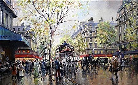 Roland Davies : Boulevard Montmartre