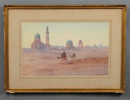 Douglas H Pinder : Camel Riders with Mosques