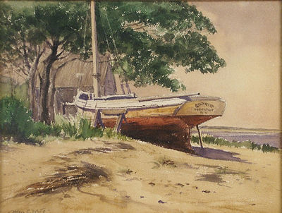 Nelson Cooke White : COECLES HARBOR SHORE, SHELTER ISLAND