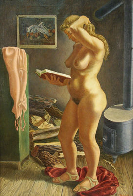 Joseph Meert : STANDING NUDE IN INTERIOR