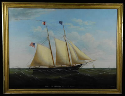 Edward Everard Arnold : THE SCHOONER WILLIAM MASON, CAPT. A.T. STAPLES