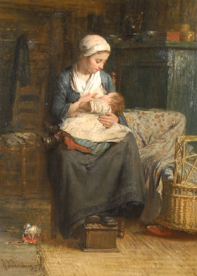 Hendrik Valkenburg : NURSING MOTHER