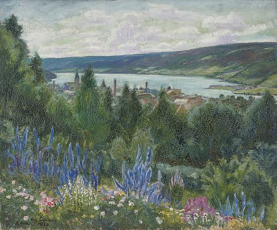 Alf Lundeby : View over Lillehammer