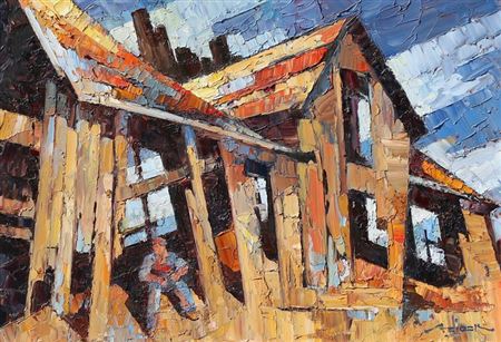 Frederick Steiger : OLD BARN, NEWFOUNDLAND