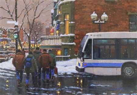 Richard Savoie : STREET SCENE, WINTER