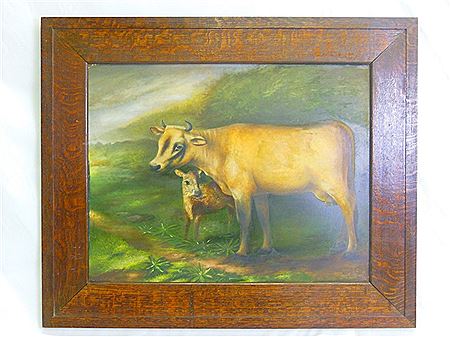 May Banta : Cow and calf