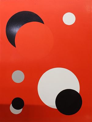 Robert Zoell : 'No Title (red, black, and white),' 1995