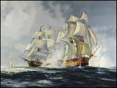 Robert McVittie : Capture of the Foudroyant by the Monmouth