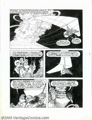 Paul Mavrides : Original Art for The Fabulous Furry Freak Brothers #10, page 29, 'The Idiots Abroad' (Rip Off Press, 1987)