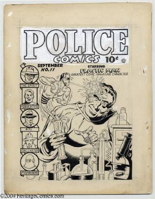 Gill Fox : Police Comics #11 Cover