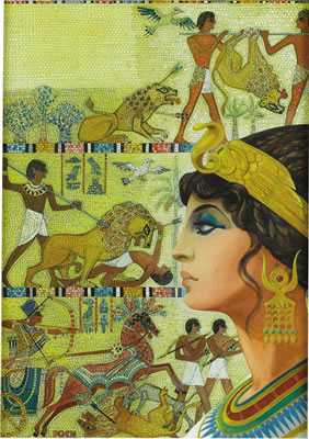 Poch : Classics Illustrated #161 (Second Printing) 'Cleopatra' Cover Painting Original Art (Gilberton, 1964).