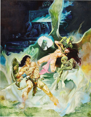 Esteban Maroto : CONAN THE BARBARIAN PAINTING