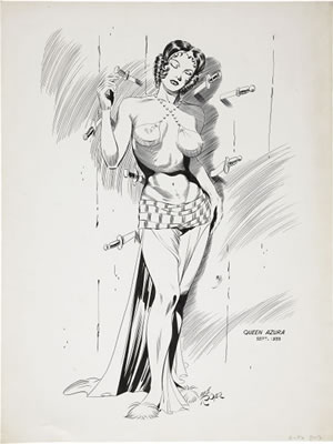 Mike Royer : Queen Azura Illustration Original Art (undated)