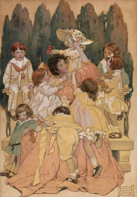 Jessie Willcox Smith : A Child's Garden of Verses, book illustration, 1905