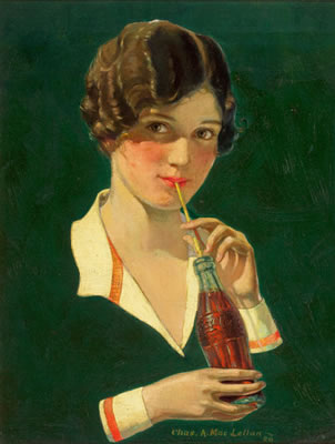 Charles MacLellan : Coca-cola advertising illustration