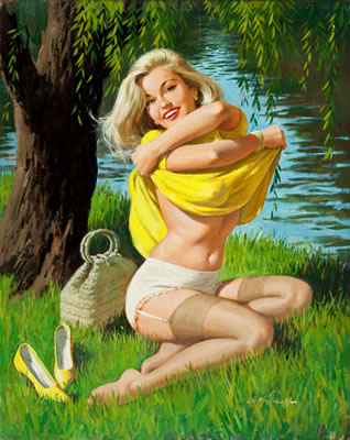 Arthur Sarnoff : Pin-Up by the Lake