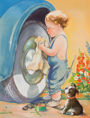 Bertha Boyd : Cleaning the Wheel