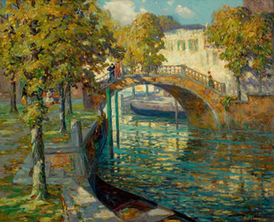 Ossip Leonovitch Linde : Overlooking the Canal