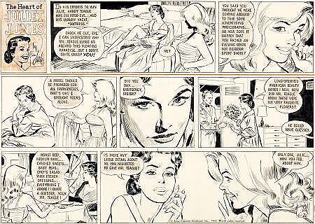 Stan Drake : The Heart of Juliet Jones Sunday Comic Strip Original Art dated 6-26-66