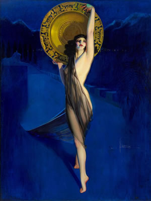 Rolf Armstrong : The Enchantress, Brown & Bigelow calendar illustration