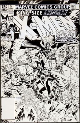 Brent Anderson : X-Men Annual #5 Cover Original Art