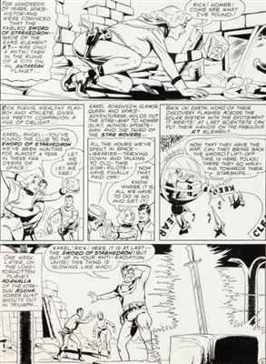 Sid Greene : Mystery In Space #77 Star Rovers Page 2 Original Art (DC, 1962).