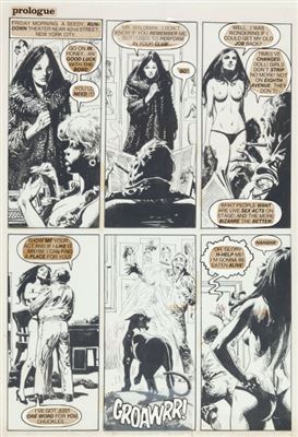 Jose Benlliure Y Ortiz : José Ortiz Vampirella #94 Pantha Page 10 Original Art