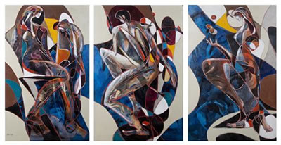 Jean-Claude Gaugy : L'Evemement (triptych)