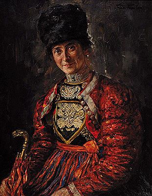 Bruno Flashar : Portrait of awoman in costume