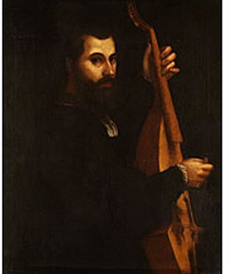 Giulio Campi : PORTRAIT EINES GAMBENSPIELERS ('RITRATTO DI MUSICISTA')