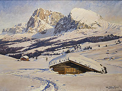 Max Martens : WINTER IN DEN DOLOMITEN, LANG- UND PLATTKOFEL