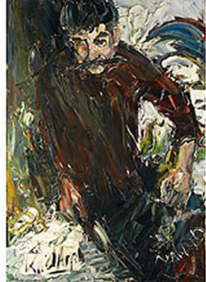 Walter Prescher van Ed : PORTRAIT DES FREUNDES UND KÜNSTLERS KAREL APPEL