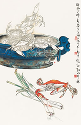 Naiguang Zheng : BRONE VESSEL AND CRAB