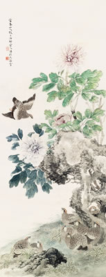 Dazhuang Zhang : FLOWERS AND BIRDS