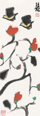 Gui Ming Zhang : FLOWERS AND BIRDS