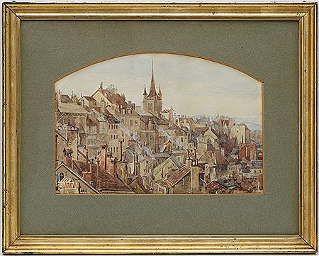 Louis Curtat : Vue de Lausanne