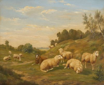 Arthur de Waerhert : Tropeau de moutons