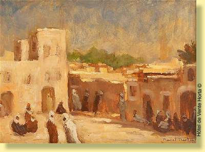 Marcel Mortier : Paysage d'Egypte