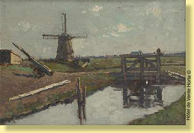 Charles Houben : Moulin et étang